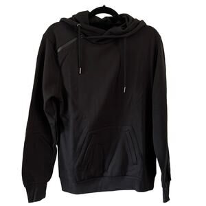 Sovereign Code Size S Black Hooded Sweatshirt Pockets NWT Minimalist